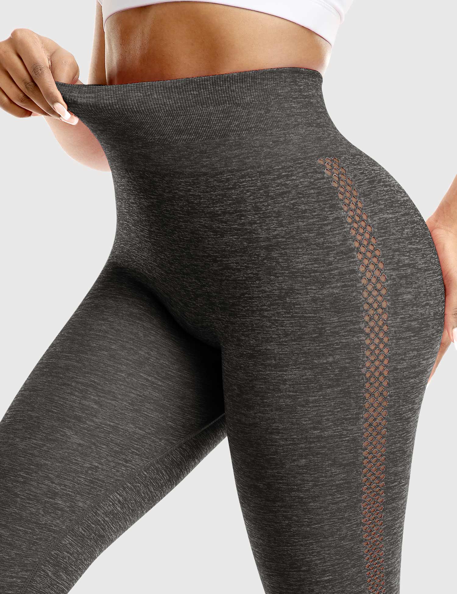 Stripe Mesh Leggings