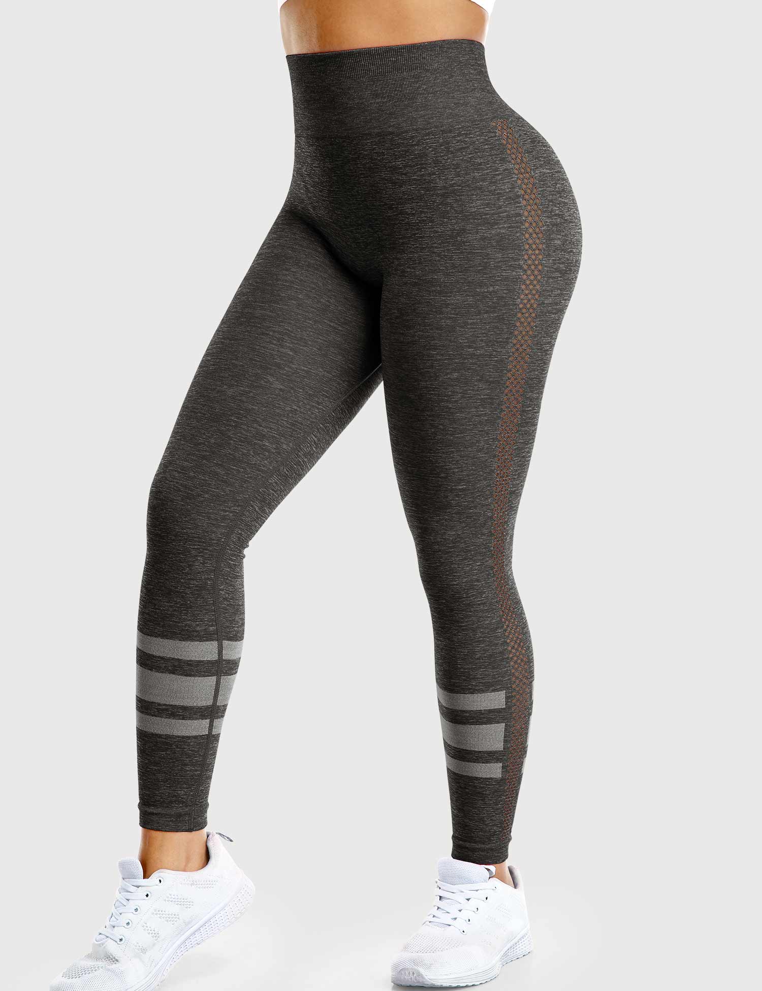 Stripe Mesh Leggings
