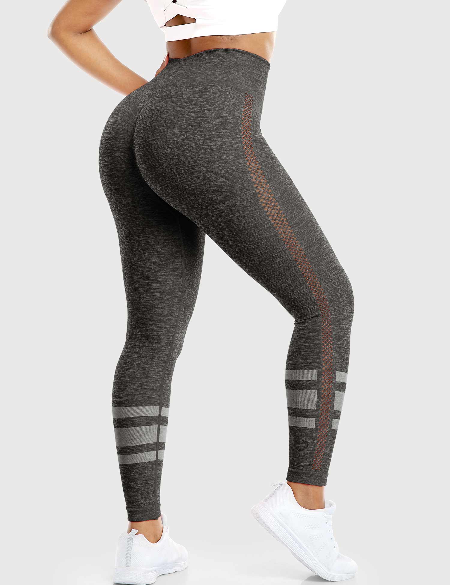 Stripe Mesh Leggings